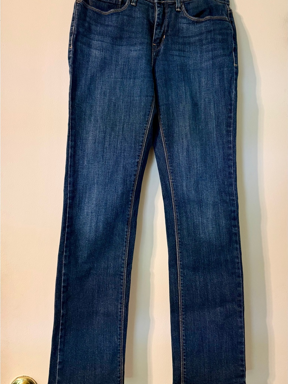 Levi's 525 Perfect Waist Straight Leg Jeans Blue Denim Size 8 - Picture 3 of 9